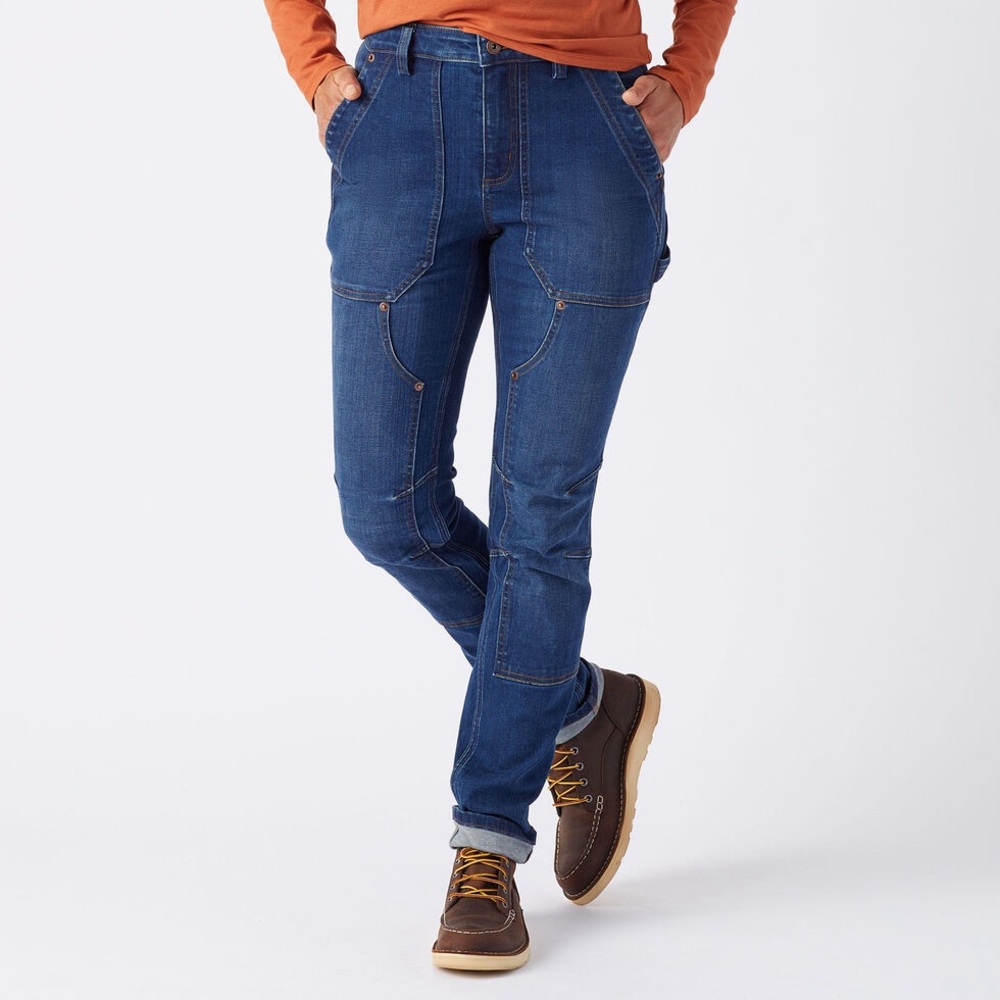 Women's DuluthFlex Denim Slim Leg Carpenter Jeans EUC Size 6